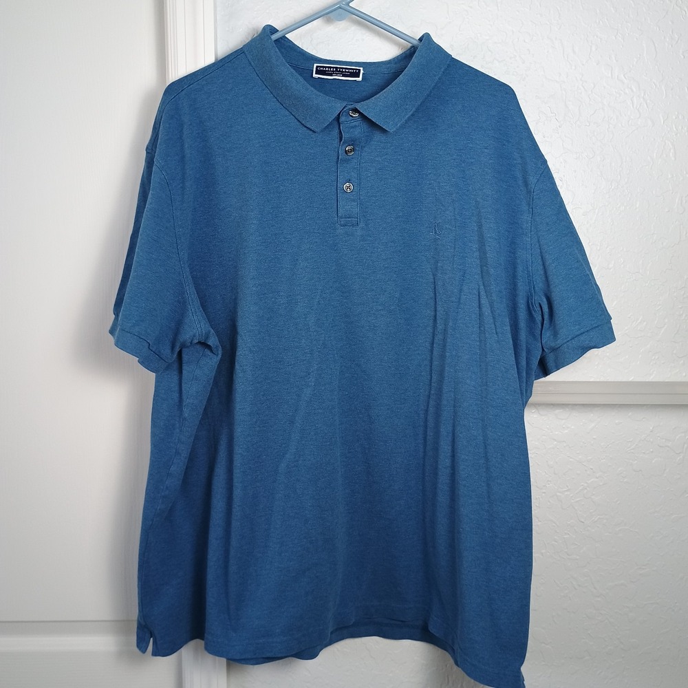 Charles Tyrwhitt‎ Polo Shirt Mens Size XXXL  Aqua Blue